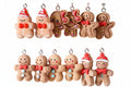 Mini Gingerbread Man Christmas Earrings