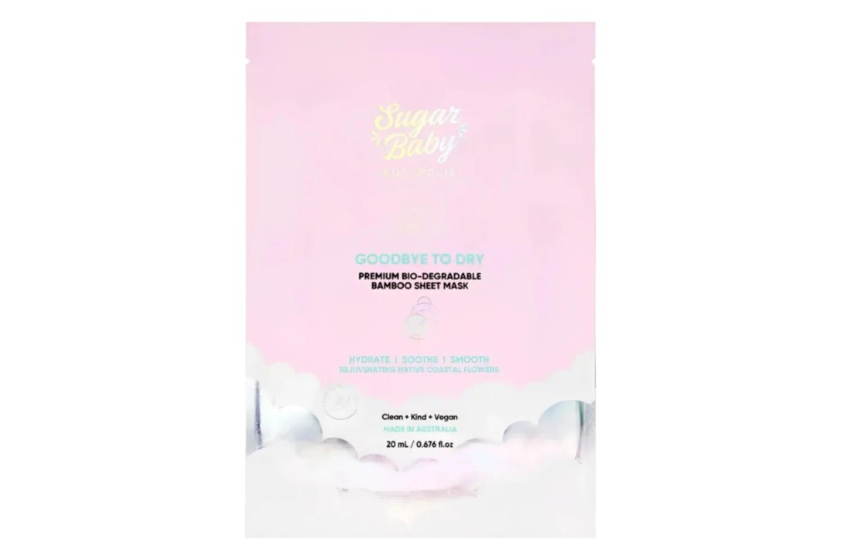 SugarBaby Goodbye To Dry Premium Biodegradable Bamboo Sheet Mask 10PK