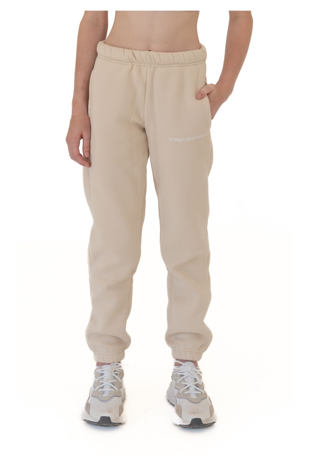 The Standard Track Pant In Oat Milk by Urban Standard