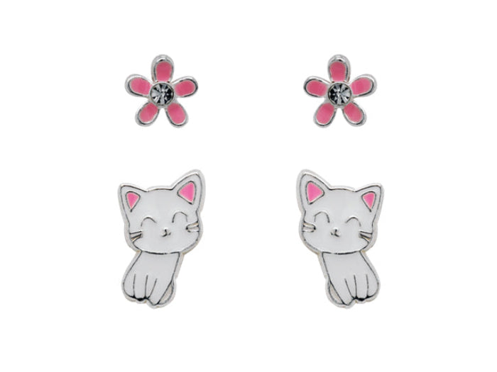 Studex Sensation Silver Cat Set 16005