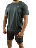 P.O.S.E Mens Moxie Grey Gym T-Shirt