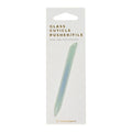 Simply Essential Glass Cuticle Pusher and File Dual End Manicure Nail Care Tool
