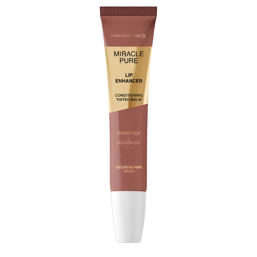 Max Factor Miracle Pure Lip Enhancer Conditioning Tinted Balm 020 Cacao Nibs 12ML