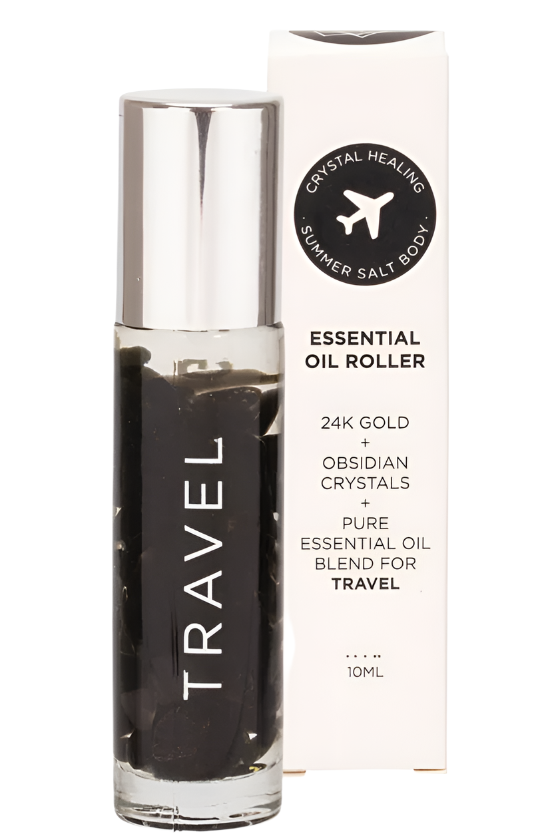 Summer Salt Essential Oil Roller Travel -  Obsidian 10ML