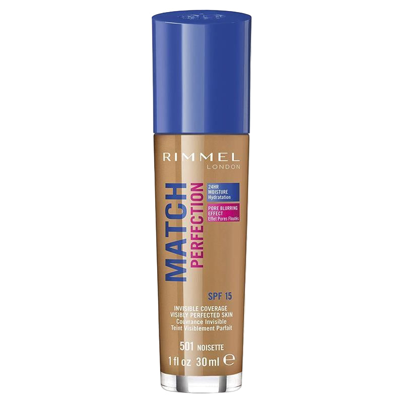 Rimmel London Match Perfection Foundation 501 Noisette