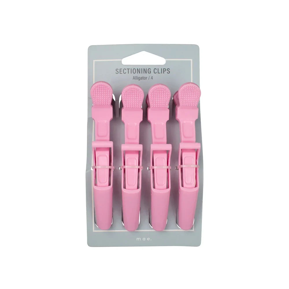 Mae Professional Alligator Sectioning Clips Pink 4