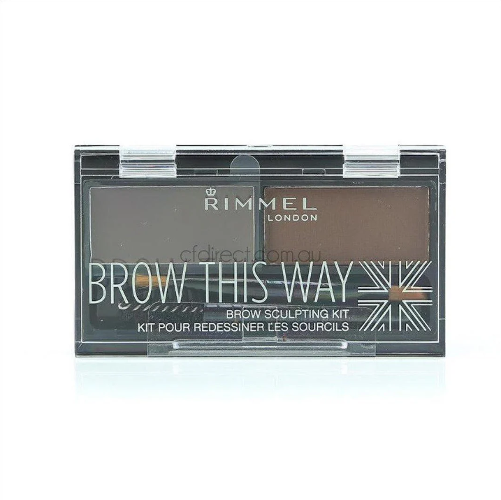 Rimmel Brow This Way Eyebrow Powder Kit 003 Dark Brown