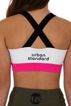 Urban Standard Block Out Crop Top High Impact Sports Wear