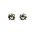 Wicked Sista Classic Crystal Studs Black Diamond Silver