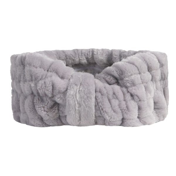 Wicked Sista Plush Spa Headband Grey