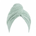 Wicked Sista Waffle Turban Hair Towel Sage Green