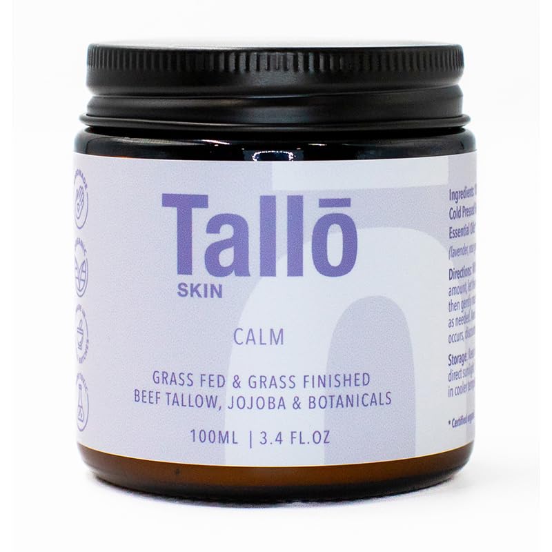 Tallo Skin Organic Tallow Cream Calm For Sensitive Skin 100ML