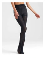 Ambra Opaque Tights 2 Pair Black Medium