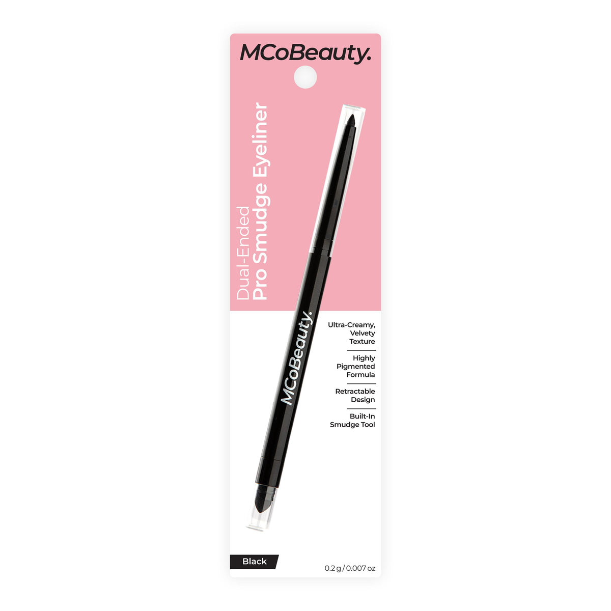 MCoBeauty Dual Ended Pro Smudge Eyeliner Black 0.60G