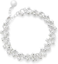 Equilibrium Bling Crystal Bar Bracelet Silver Plated 18CM