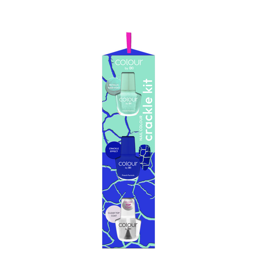 Colour by DB Nail Colour Crackle Kit Frozen Shard