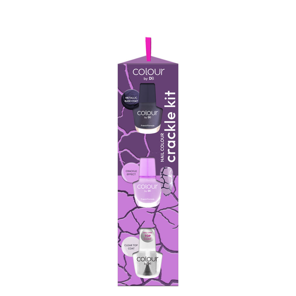 Colour by TBN Nail Colour Crackle Kit Shattered Amethys