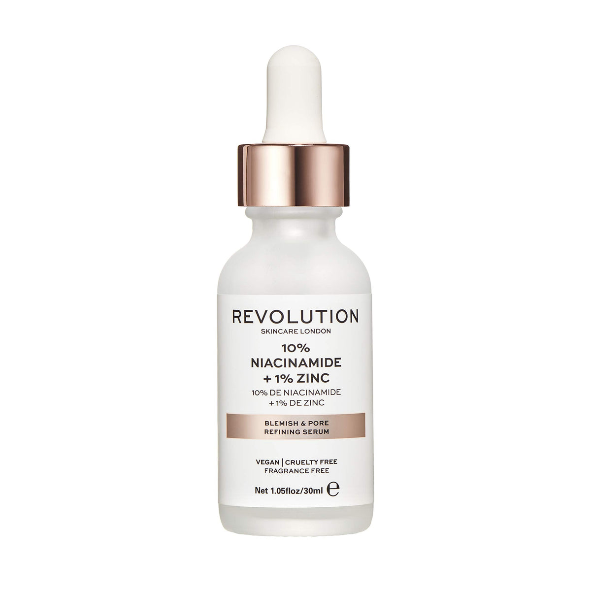 Revolution Beauty Blemish and Pore Refining Serum with 10 Percent Niacinamide and 1 Percent Zinc 30ML