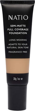Natio Semi Matte Full Cover Foundation Hazelnut 30G