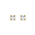 Adnohr 75 24 Carat Gold Plated Cubic Zirconia Stud 2MM