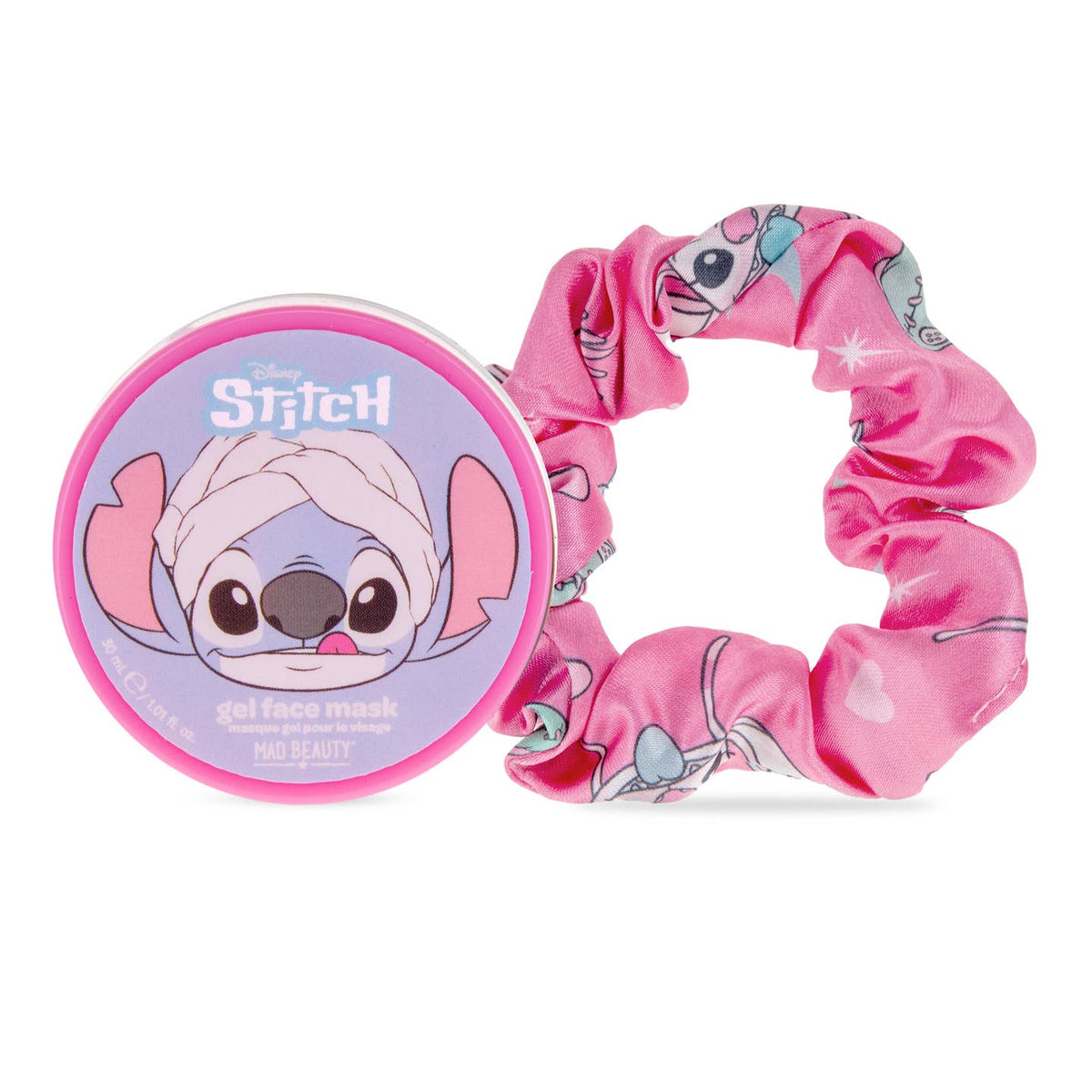Mad Beauty Disney Stitch Pamper Gel Eye Mask and Scrunchie Set