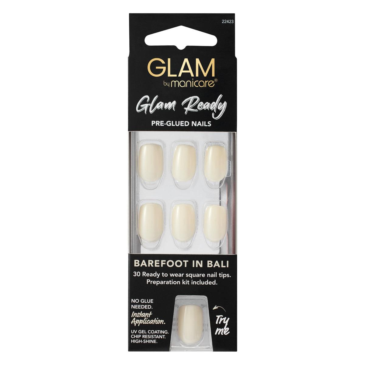 Glam Ready Pre-Glued Nail Barefoot In Bali 30