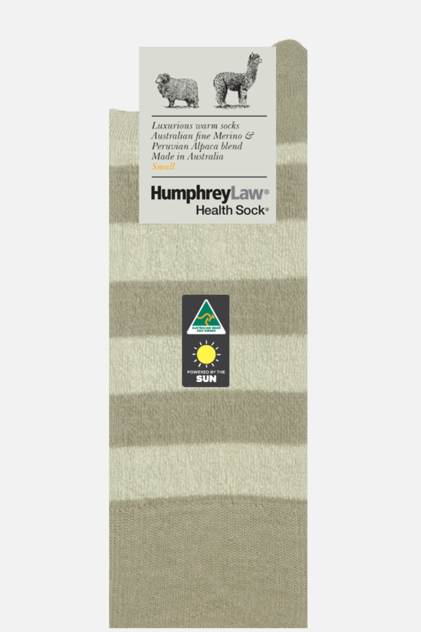 Humphrey Law Alpaca And Merino Wool Stripe Socks