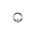 Rossan Jewelled Ball Closure Ring 316L Surgical Steel Body Piercing Jewellery