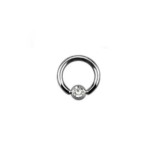 Rossan Jewelled Ball Closure Ring 316L Surgical Steel Body Piercing Jewellery