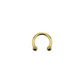 Ross Anodised Micro Barbell Gold Body Piercing Jewellery 1.2MM