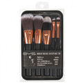 Bys Makeup Brush Kit with Travel Pouch 5 Piece Set