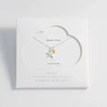 Estella Bartlett Two Tone Double Star Necklace Silver Plated