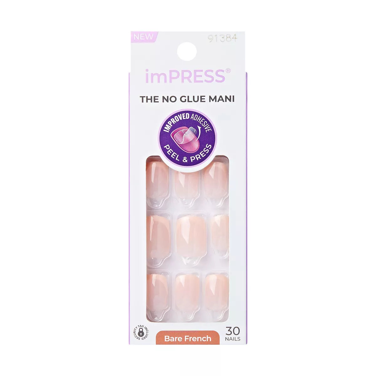 Kiss Impress Nails Bare French Nails Heroic