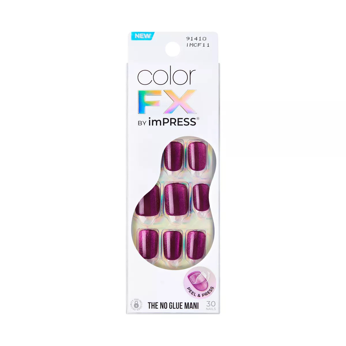 Kiss Colorfx imPRESS Press-On Nails Levels - Dark Pink