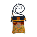 Kangaroo Gifts Hand Painted Leather and Canvas Combo Shoulder Bag