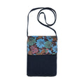 Kangaroo Gifts Hand Painted Leather And Denim Combination Cross Body Bag 22 x 28 x 2.5CM