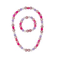 Pink Poppy Butterfly Friends Necklace and Bracelet Set for Kids