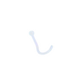Rossan Acrylic Nose Retainer Twist Post Ns4045