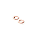 The Cosmetic Department Rose Gold Glitter Tapered Huggie Stud Earring