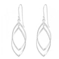 Rossan Double Delight Silver Hanging Earring