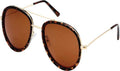 Black Ice Polarised Aviator Sunglasses Women Xr7024 Demi Brown