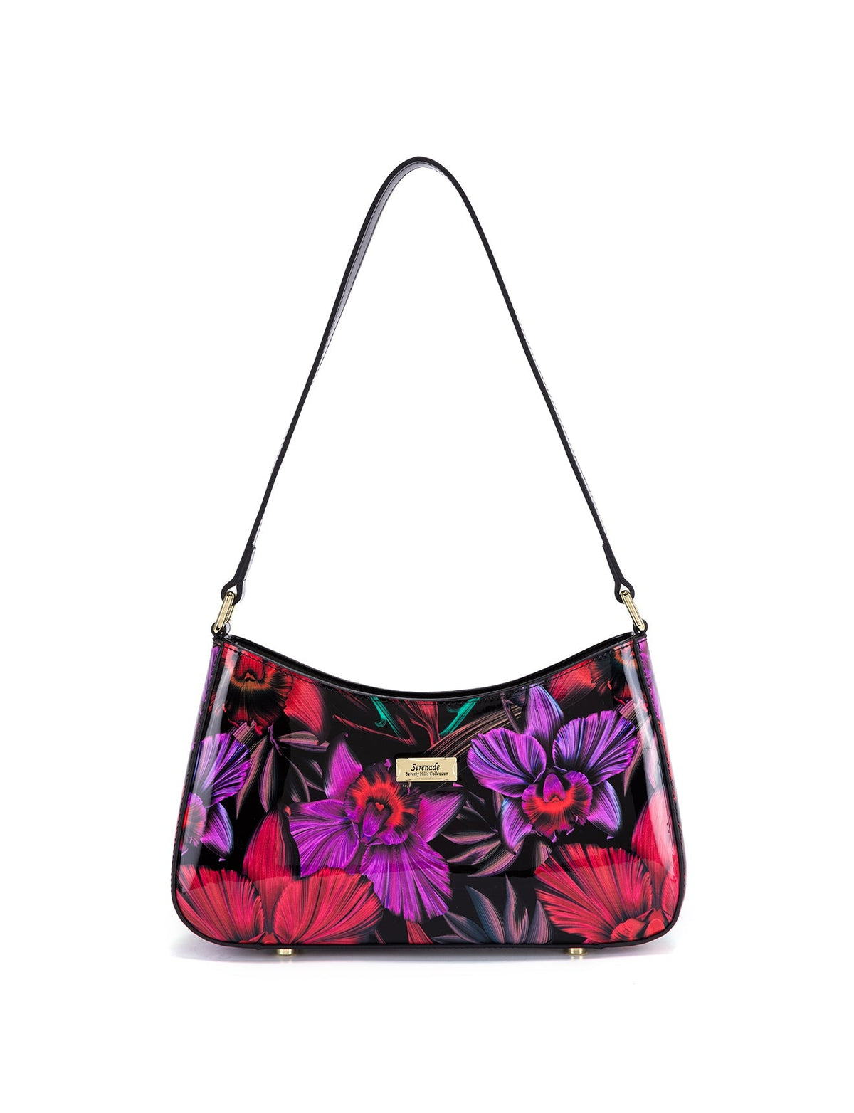 Serenade Leather Orchid Patent Leather Bag with RFID SF15-0822