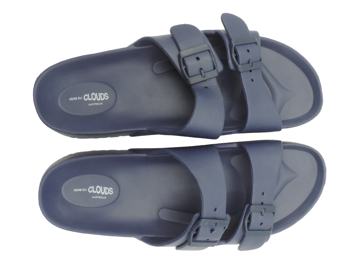 Clouds Slides Navy Sandals Size 45 46