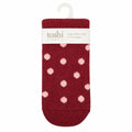 Toshi Jacquard Baby Socks Red with Dots 0 to 6 Months