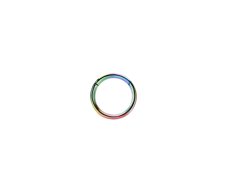 Ross Ear Hinged Ring Rainbow 10MM