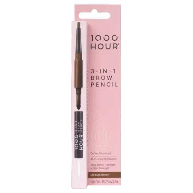 1000 HR 3 n 1 Brow Pencil Medium Brown
