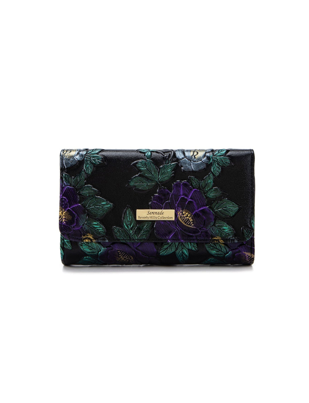 Serenade Leather Vincent Med RFID Hand-Painted Leather Wallet WSN9802