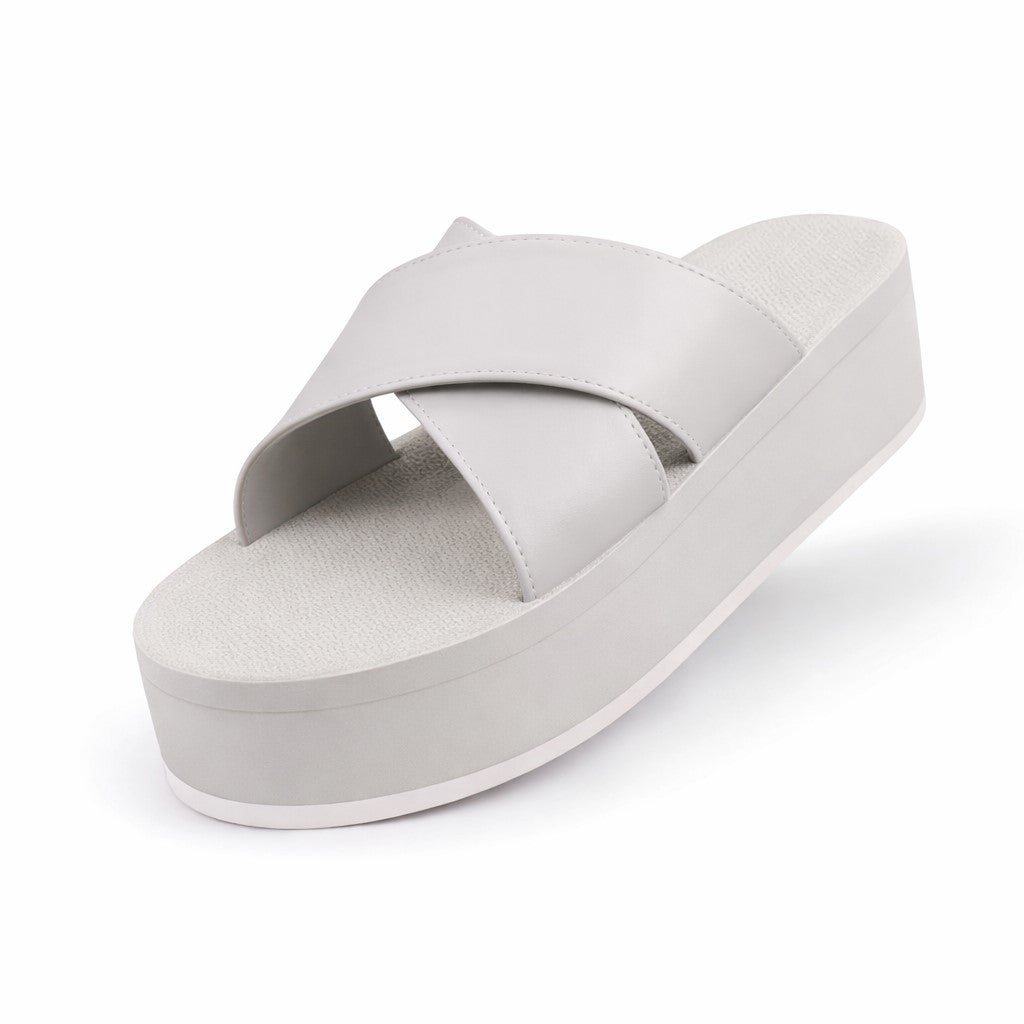 Indosole Women Cross Sneaker Sole Sea Salt Sea Salt Sole Size 6 to 7