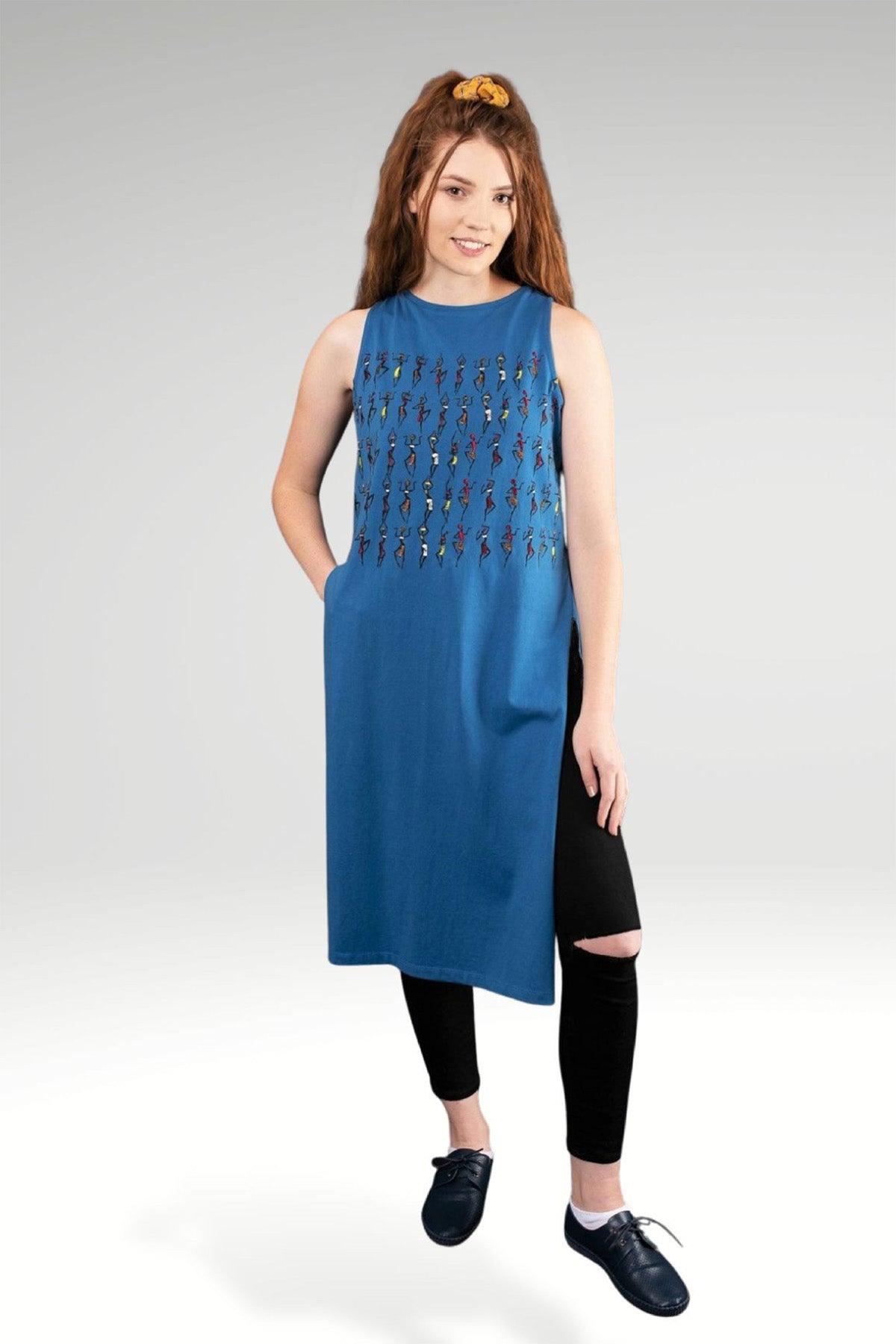 Zoha Online Aidan Maxi Top Blue