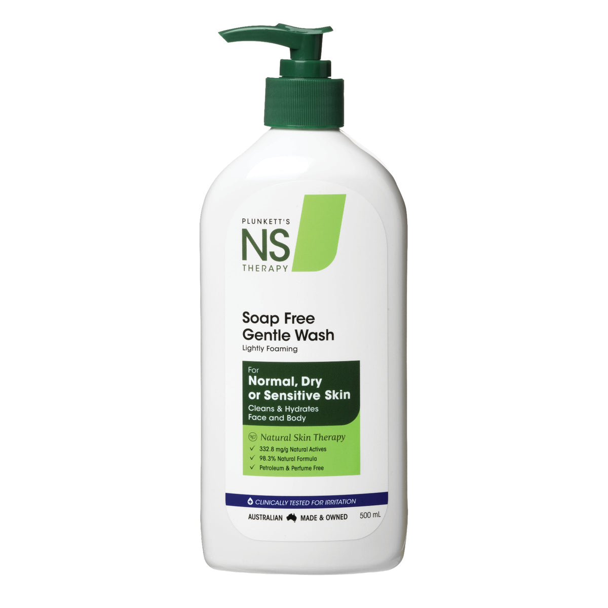 Plunketts Nutri-Synergy Soap Free Wash 500Ml